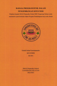 Image of BAHASA PROGRAM HTML DALAM PENGEMBANGAN SITUS WEB