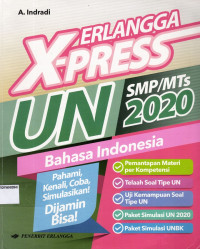 Image of Erlangga X-press UN SMP/MTs 2020 Bahasa Indonesia