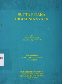 Image of Sutta Pitaka Digha Nikaya IX