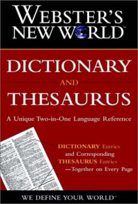 Image of Webster's New World Dictionary and Thesaurus