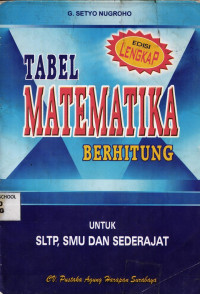 Tabel Matematika Berhitung